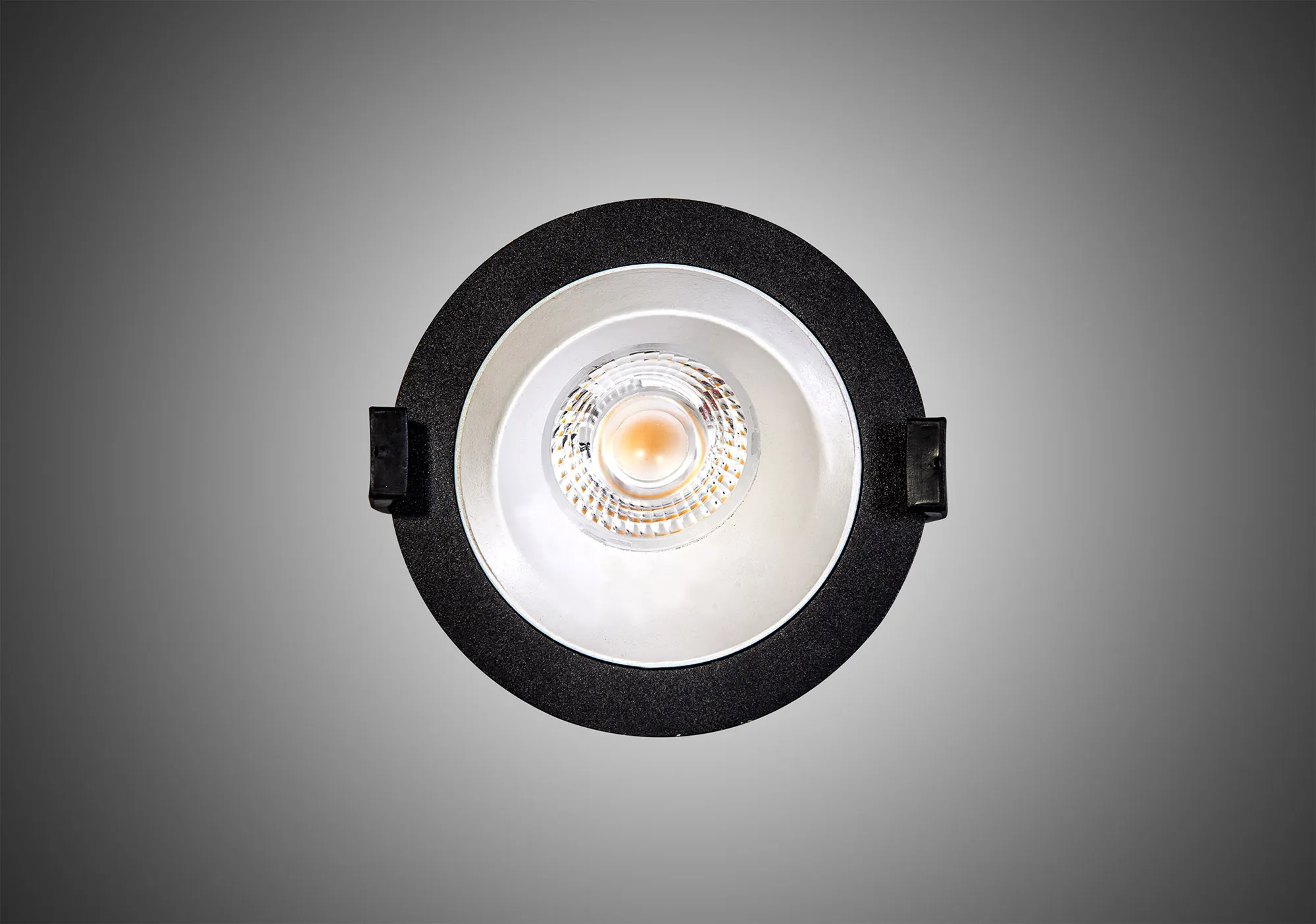 Bonia 10 Dimmable Tridonic 10W 631lm 2700K 36°, Black/White 27° Angled Round Downlight , NO DRIVER REQUIRED, 5yrs Warranty DM201161  Dlux Bonia 10